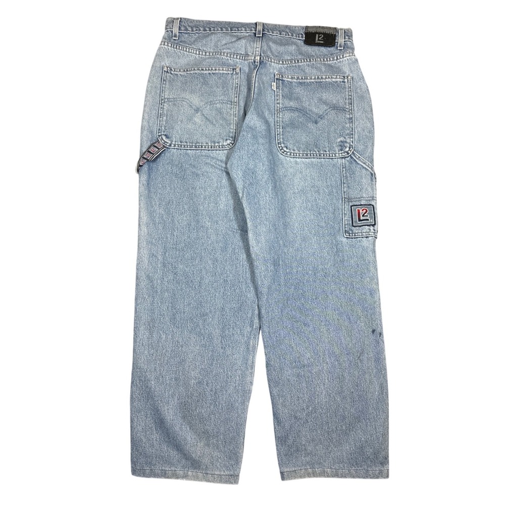 VTG Y2K Levis L2 Carpenter Jeans Mens 34x27 Skater Loose Fit Baggy Denim Pants